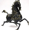 Black Horse Bronze Sculpture 1988 20 in Sculpture by Tie-Feng Jiang - 1