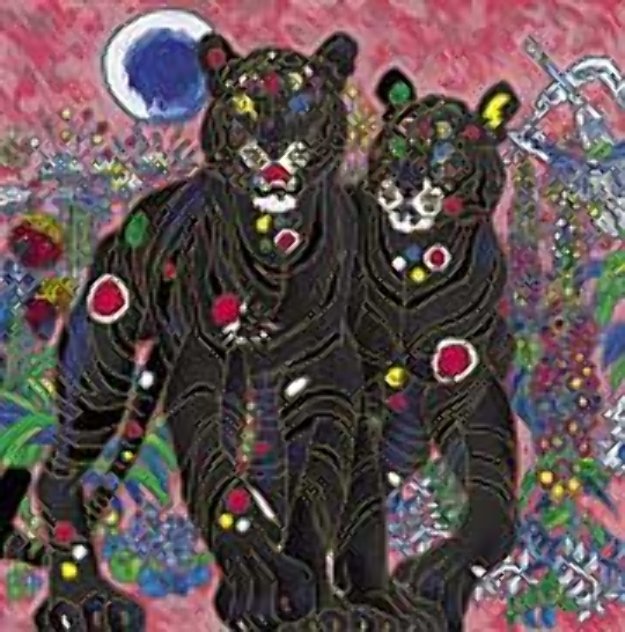 Tiger Couple 1998 Limited Edition Print by Tie-Feng Jiang