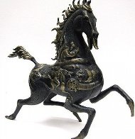 Black Horse Bronze Sculpture 1990 20 in Sculpture by Tie-Feng Jiang - 0 Black Horse Bronze Sculpture 1990 20 in Sculpture by Tie-Feng Jiang - 0