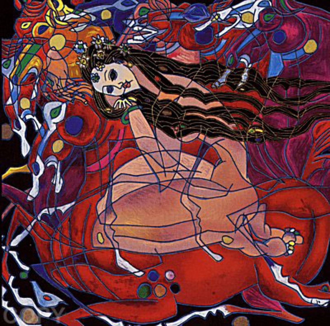 Red State from Sweet Lady Suite 2001 Limited Edition Print by Tie-Feng Jiang Red State from Sweet Lady Suite 2001 Limited Edition Print by Tie-Feng Jiang