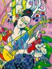 Four Songs of Spring 1999 - Huge - 53x53 Limited Edition Print by Tie-Feng Jiang - 5 Four Songs of Spring 1999 - Huge - 53x53 Limited Edition Print by Tie-Feng Jiang - 5