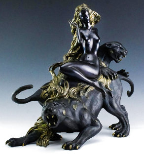 Mountain Ghost Bronze Sculpture 1989 19 in Sculpture - Tie-Feng Jiang Mountain Ghost Bronze Sculpture 1989 19 in Sculpture - Tie-Feng Jiang