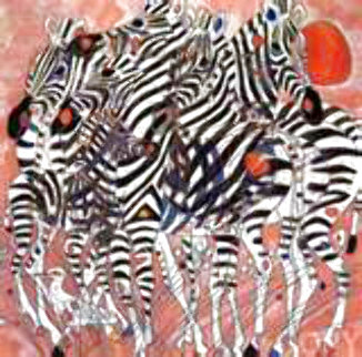 Zebras Limited Edition Print - Tie-Feng Jiang