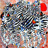 Zebras 1991 - Huge Limited Edition Print by Tie-Feng Jiang - 0