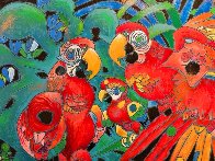 Birds of Paradise 1997 - Huge Limited Edition Print by Tie-Feng Jiang - 2