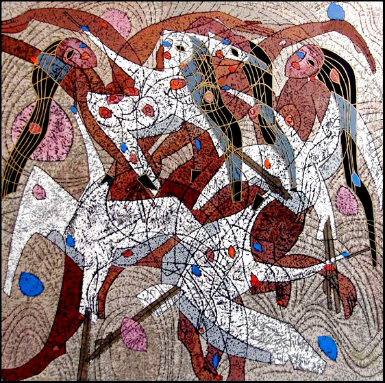 Flight 1986 Limited Edition Serigraph by Tie-Feng Jiang - For Sale