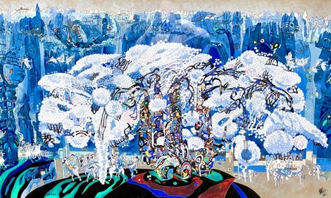 Stone Forest 1991 - Huge Framed - Mural Size - 44x67 Limited Edition Print - Tie-Feng Jiang
