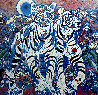 White Tigers 1996 Limited Edition Print by Tie-Feng Jiang - 2