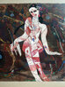 Untitled Portrait - 1984 50x50 - Huge - China Original Painting by Tie-Feng Jiang - 2 Untitled Portrait - 1984 50x50 - Huge - China Original Painting by Tie-Feng Jiang - 2
