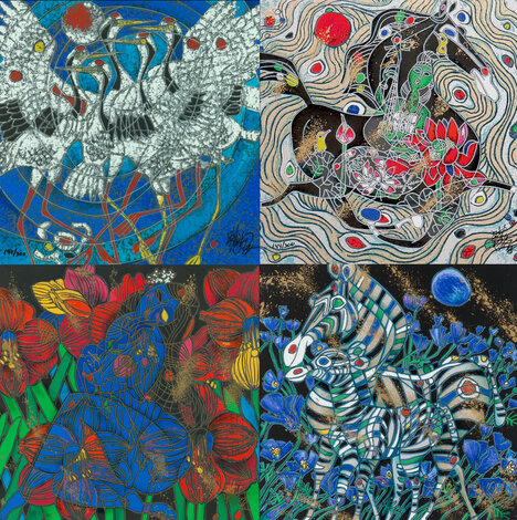 Nature Suite of 4 1992 Limited Edition Print - Tie-Feng Jiang
