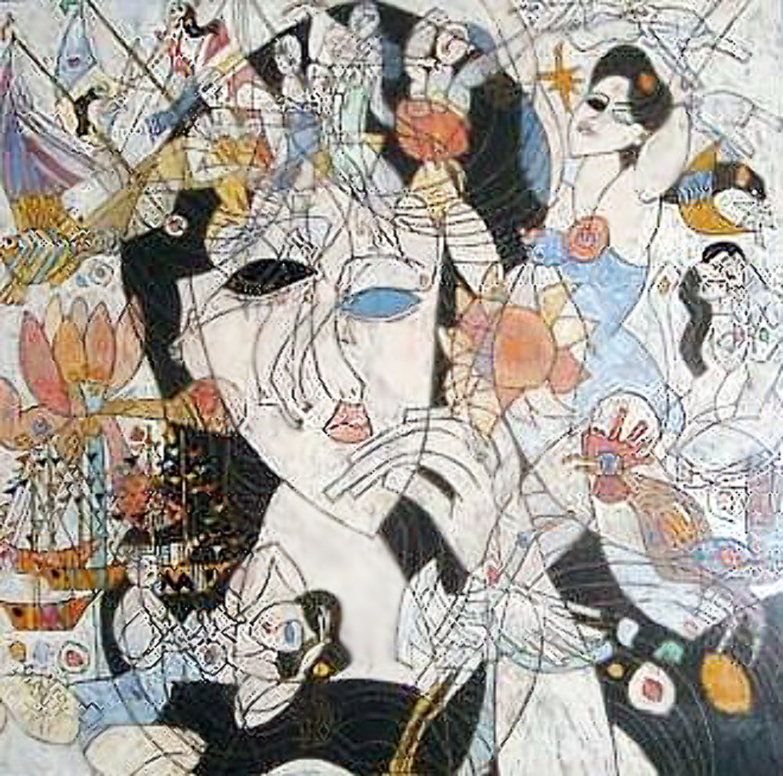 Sweet Dreams 36x36 Huge Original Painting by Tie-Feng Jiang Sweet Dreams 36x36 Huge Original Painting by Tie-Feng Jiang
