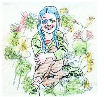 Innocence Watercolor 28x28 Watercolor - Tie-Feng Jiang Innocence Watercolor 28x28 Watercolor - Tie-Feng Jiang
