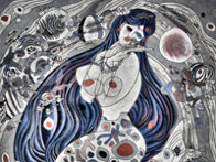 White Mermaid 1988 Limited Edition Print by Tie-Feng Jiang - 1 White Mermaid 1988 Limited Edition Print by Tie-Feng Jiang - 1