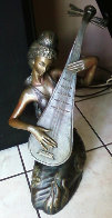 Melody Pipa Bronze Sculpture 19 in Sculpture by Tie-Feng Jiang - 1 Melody Pipa Bronze Sculpture 19 in Sculpture by Tie-Feng Jiang - 1