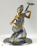 Melody Pipa Bronze Sculpture 1989 19 in Sculpture by Tie-Feng Jiang - 0