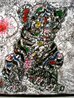 Youthful Strength Painting -  2011 33x33 - Tiger Original Painting by Tie-Feng Jiang - 3