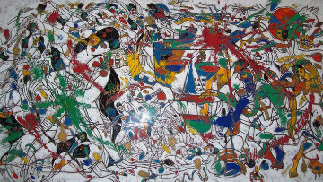 Untitled Painting 1988 41x72 Original Painting - Tie-Feng Jiang Untitled Painting 1988 41x72 Original Painting - Tie-Feng Jiang