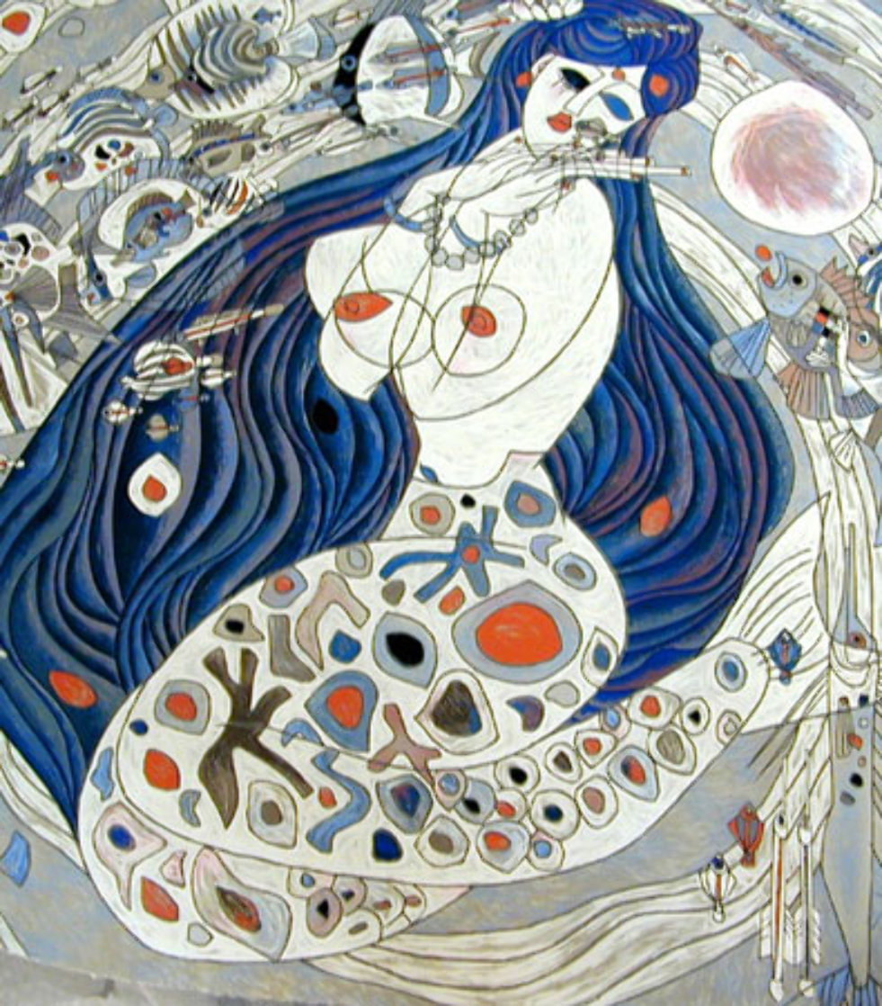 White Mermaid 1988 Limited Edition Print by Tie-Feng Jiang