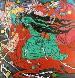 Emerald Lady 1985 Limited Edition Print - Tie-Feng Jiang