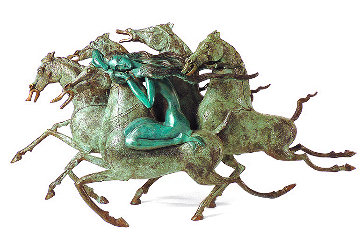 Emerald Lady Bronze Sculpture 1986 29 in Sculpture - Tie-Feng Jiang Emerald Lady Bronze Sculpture 1986 29 in Sculpture - Tie-Feng Jiang