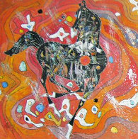 Little Horse Suite, Suite of 2 Paintings 1988 32x32 Original Painting by Tie-Feng Jiang - 1 Little Horse Suite, Suite of 2 Paintings 1988 32x32 Original Painting by Tie-Feng Jiang - 1