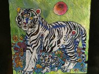 Sun Rising 1998 20x20 Original Painting by Tie-Feng Jiang - 4 Sun Rising 1998 20x20 Original Painting by Tie-Feng Jiang - 4