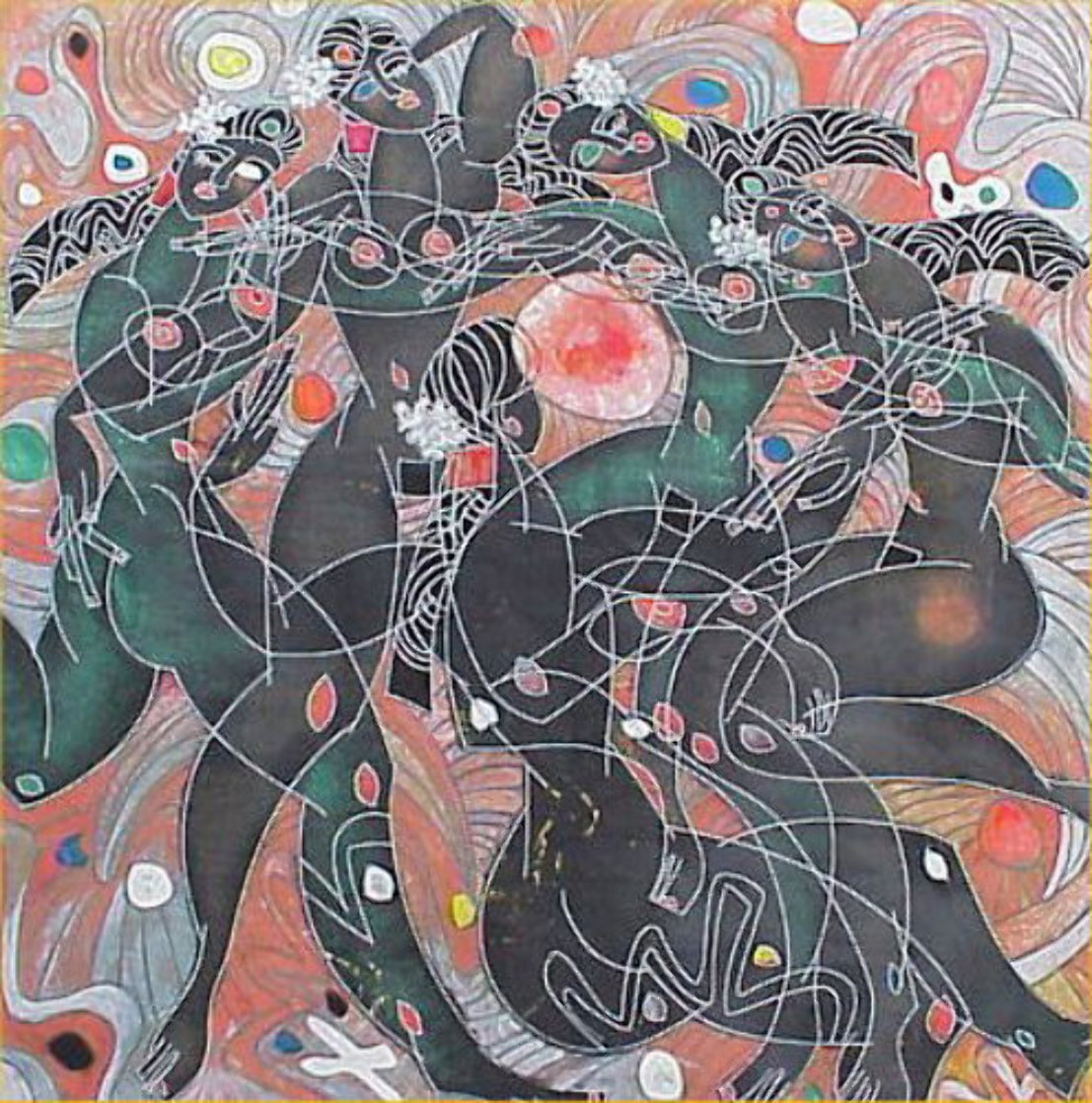Playing Water 1988 Limited Edition Print by Tie-Feng Jiang Playing Water 1988 Limited Edition Print by Tie-Feng Jiang