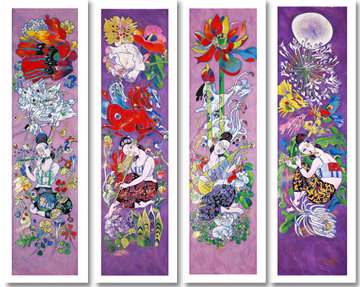 Four Songs of Spring 1999 Limited Edition Print - Tie-Feng Jiang Four Songs of Spring 1999 Limited Edition Print - Tie-Feng Jiang