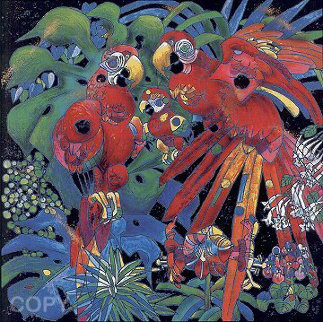 Birds of Paradise 1997 Limited Edition Print - Tie-Feng Jiang Birds of Paradise 1997 Limited Edition Print - Tie-Feng Jiang