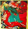 Emerald Lady Tapestry 1991 65x65  Huge Tapestry by Tie-Feng Jiang - 1