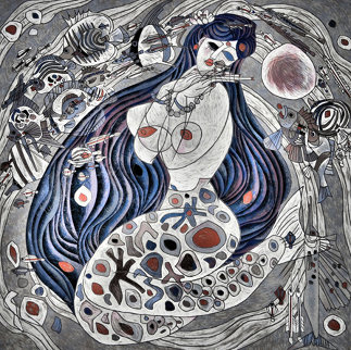White Mermaid Deluxe 1988 Limited Edition Print - Tie-Feng Jiang White Mermaid Deluxe 1988 Limited Edition Print - Tie-Feng Jiang