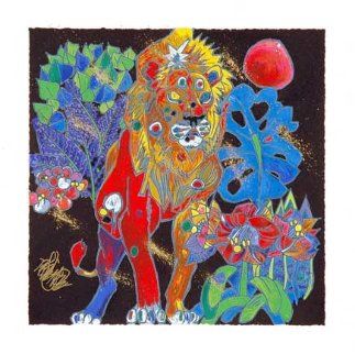 Lion 1998 Limited Edition Print - Tie-Feng Jiang Lion 1998 Limited Edition Print - Tie-Feng Jiang