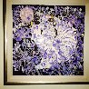 Blue Daisies 1988 53x53 Huge Painting Original Painting by Tie-Feng Jiang - 1