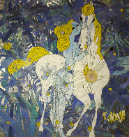 In the Remote Jungle 1989 53x53 Super Huge Original Painting by Tie-Feng Jiang - 0 In the Remote Jungle 1989 53x53 Super Huge Original Painting by Tie-Feng Jiang - 0