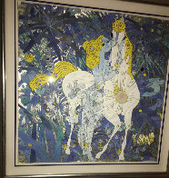 In the Remote Jungle 1989 53x53 Super Huge Original Painting by Tie-Feng Jiang - 2 In the Remote Jungle 1989 53x53 Super Huge Original Painting by Tie-Feng Jiang - 2
