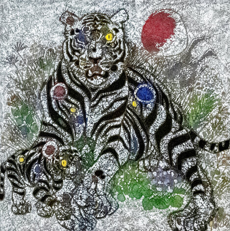 Winter Sun II 1999 56x56 - Huge - SUPER STEAL Original Painting - Tie-Feng Jiang