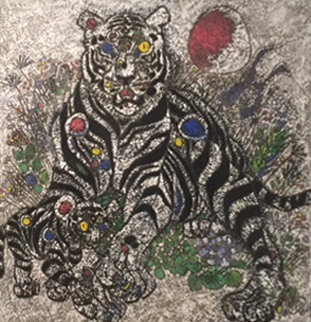 Winter Sun II 1999 56x56 Super Huge Original Painting - Tie-Feng Jiang Winter Sun II 1999 56x56 Super Huge Original Painting - Tie-Feng Jiang