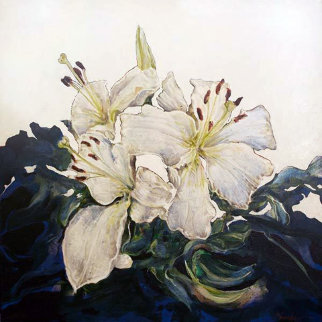 Untitled Floral Painting PTG-2-22-14 2014 Original Painting - Joseph Kinnebrew Untitled Floral Painting PTG-2-22-14 2014 Original Painting - Joseph Kinnebrew