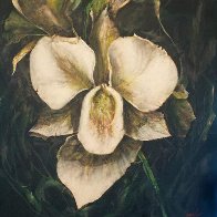 Untitled Orchid 2015 24x24 Original Painting by Joseph Kinnebrew - 0 Untitled Orchid 2015 24x24 Original Painting by Joseph Kinnebrew - 0