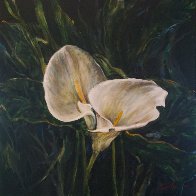 Untitled Cala Lillies 2015 24x24 Original Painting by Joseph Kinnebrew - 1 Untitled Cala Lillies 2015 24x24 Original Painting by Joseph Kinnebrew - 1