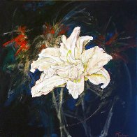 Untitled Lilies 2015 24x24 Original Painting by Joseph Kinnebrew - 0 Untitled Lilies 2015 24x24 Original Painting by Joseph Kinnebrew - 0