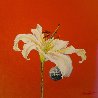 Untitled Flower with Red 2015 24x24 Original Painting by Joseph Kinnebrew - 1 Untitled Flower with Red 2015 24x24 Original Painting by Joseph Kinnebrew - 1