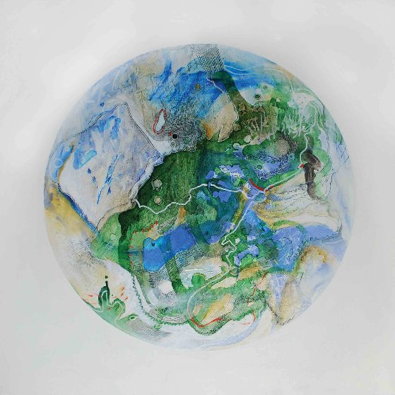 Planet Nine From Celestina 24x24 Original Painting by Joseph Kinnebrew Planet Nine From Celestina 24x24 Original Painting by Joseph Kinnebrew