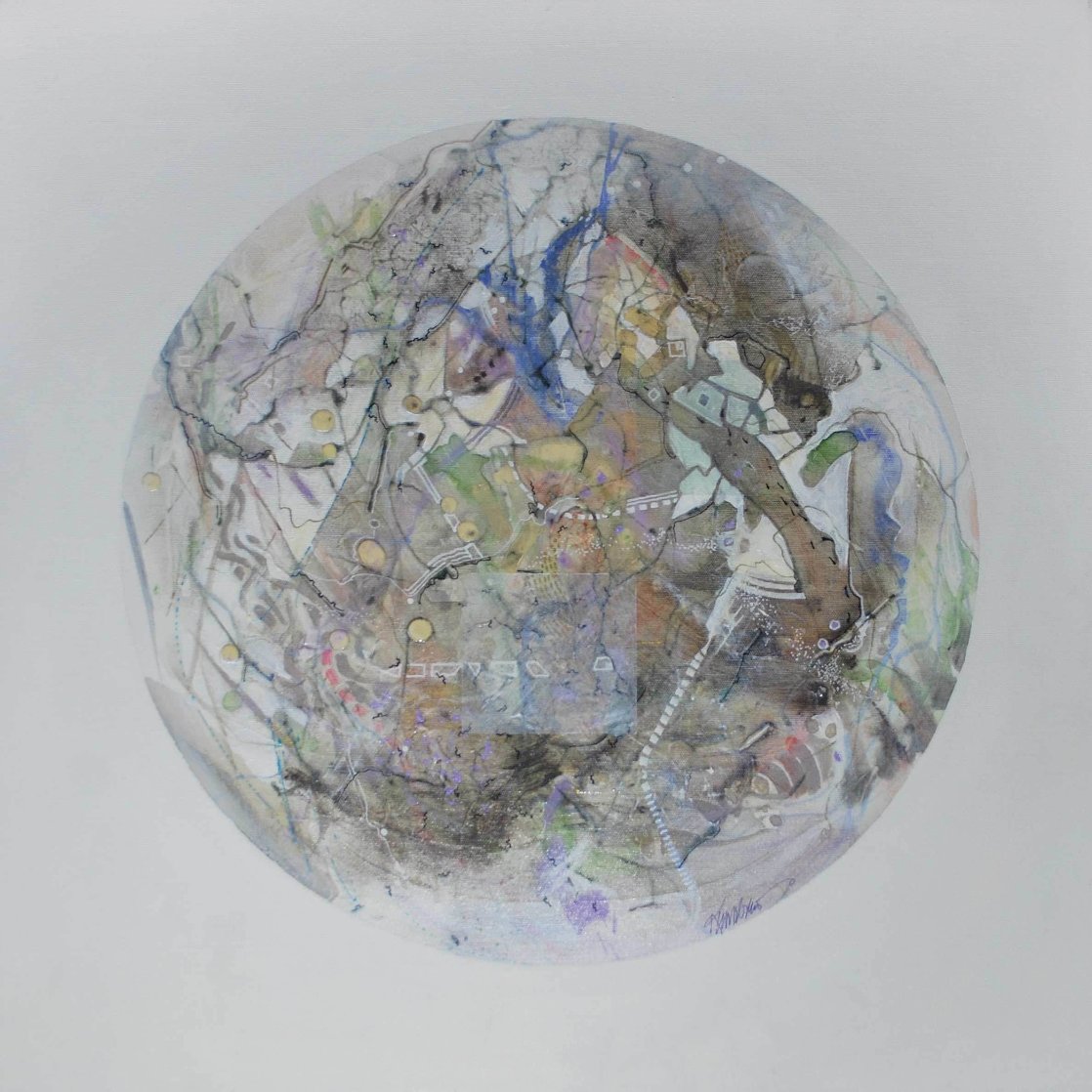 Uranus From Celestina 2014 24x24 Original Painting by Joseph Kinnebrew Uranus From Celestina 2014 24x24 Original Painting by Joseph Kinnebrew