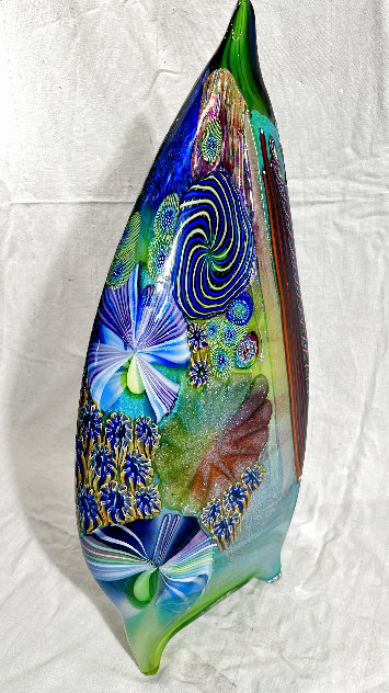 Sail - Blown Glass Sculpture 2005 25 in Sculpture by James Nowak