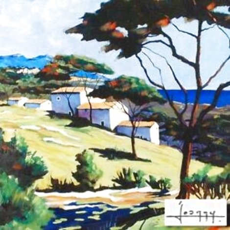 Approaching St. Tropez 2000 Embellished - France Limited Edition Print -  Joanny