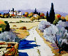 View of Malaucene 2000 Embellished - France Limited Edition Print by  Joanny - 0