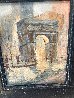 Untitled (Washington Arch) 1950 13x9 NYC Original Painting by Johann Berthelsen - 2
