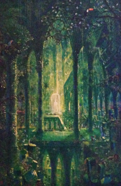 Emerald Cathedral 45x34 Original Painting by John Mason