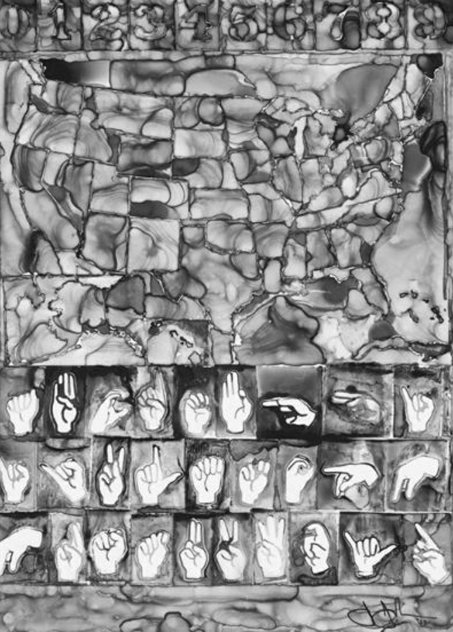 Untitled (A.I.A. Print) 2013 Limited Edition Print by Jasper Johns